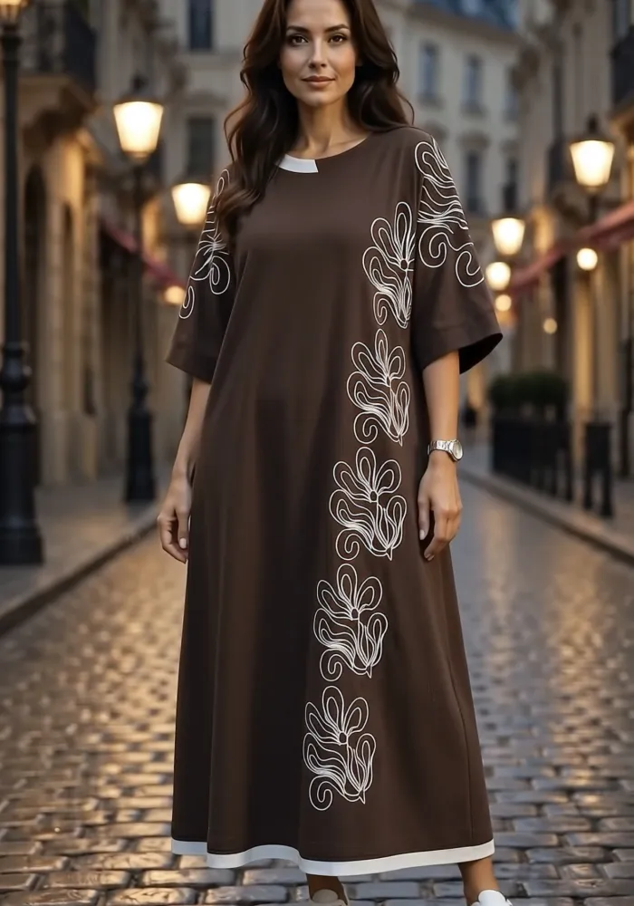 Трикотажне плаття oversize з віскозою
