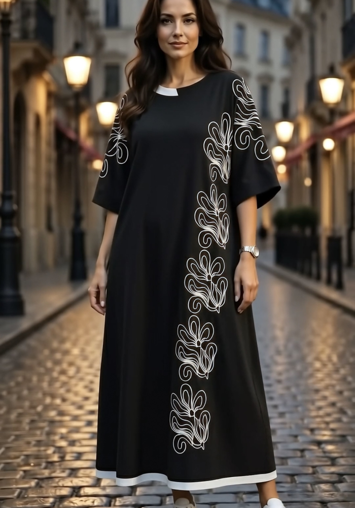 Трикотажне плаття oversize з віскозою